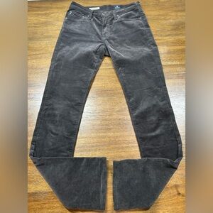 AG Adriano Goldschmied Pants Womens 26R Brown Premiere Skinny Straight Corduroy